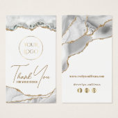 白い瑪瑙パッケージの挿入 (正面&裏面)