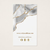 白い瑪瑙パッケージの挿入 (裏面)