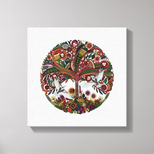 白い生命線 キャンバスプリント (正面)