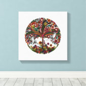 白い生命線 キャンバスプリント (インサイチュ (ウッドフロア))