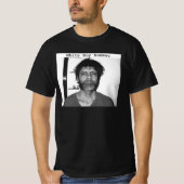 白い男の子の夏のレトロをクルーアップ Tシャツ (正面)