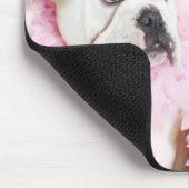 白い男性と女性 マウスパッド (コーナー)