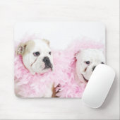 白い男性と女性 マウスパッド (マウス)