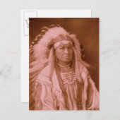 白い男走の男 – カラス ポストカード (正面/裏面)