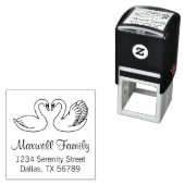 白い白人夫婦の住所 セルフインキングスタンプ (インサイチュ)