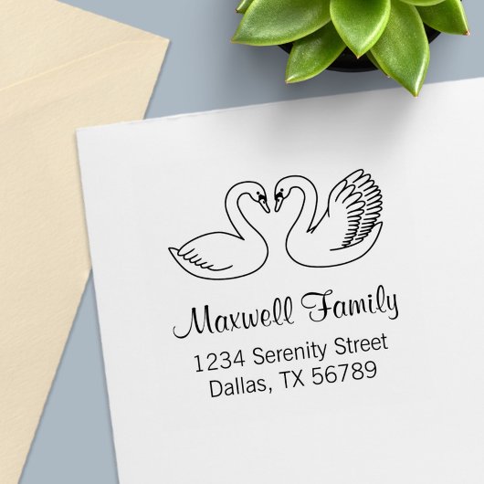 白い白人夫婦の住所 セルフインキングスタンプ