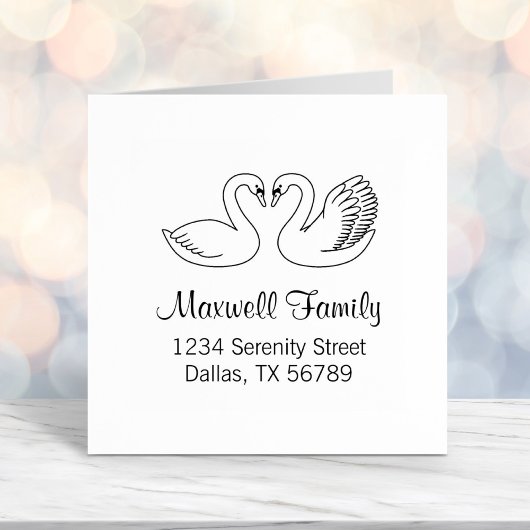 白い白人夫婦の住所 セルフインキングスタンプ