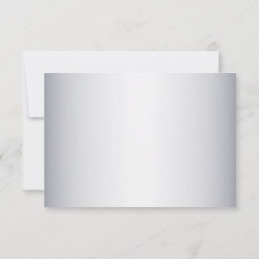 白い白人結婚式の日付を保存 セーブザデート (裏面)