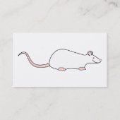 白い白子ペットラット 名刺 (裏面)