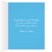 白い白鳥と睡蓮のカスタムウェディング (内側(右))