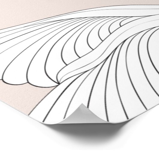 白い白鳥のシームレスパターン。白鳥 ポスター (角)