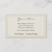 白い白鳥の名刺 名刺 (裏面)