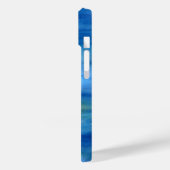 白い白鳥の絵画水色の水鳥、バードカ Case-Mate iPhoneケース (裏面 / 左)