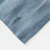 白い白鳥は湖に乗ってミュートをします。水彩画 フリースブランケット (角)