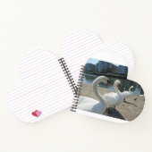 白い白鳥スパイラルノート ノートブック (内部)