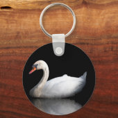 白い白鳥 キーホルダー (正面)