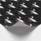 白い白鳥 ラッピングペーパー (角)