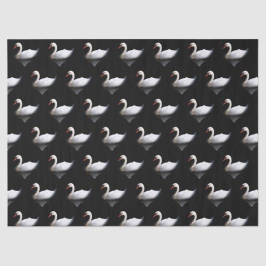 白い白鳥 薄葉紙 (正面)