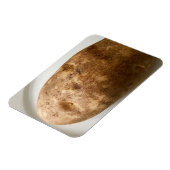 白い皿の上のラセットポテトの写真 マグネット (左側)