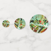 白い目まい抽象芸術テーブル紙吹雪リラックス、 コンフェッティ (正面)