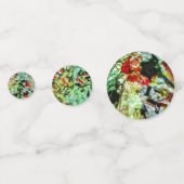 白い目まい抽象芸術テーブル紙吹雪リラックス、 コンフェッティ (裏面)