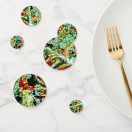 白い目まい抽象芸術テーブル紙吹雪リラックス、 コンフェッティ