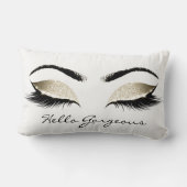 白い目メイクアップラッシュハローゴスチャンパイニュ1 ランバークッション (裏面)