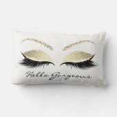 白い目メイクアップラッシュハローゴスチャンパイニュ ランバークッション (裏面)