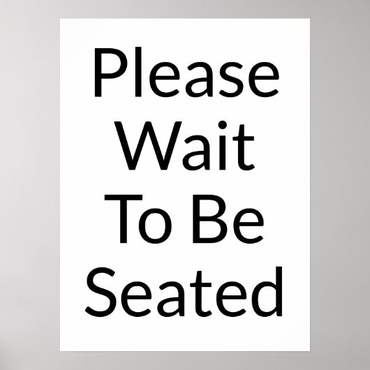 白い看板が立つまでお待ちください ポスター (正面)