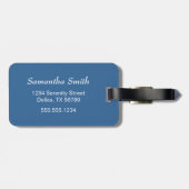 白い着物こけし人形 – かわいい芸者ガール ラゲッジタグ (裏面横)