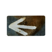 白い矢印ラベル ラベル (正面)