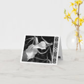 白い矢印 カード (黄色い花)