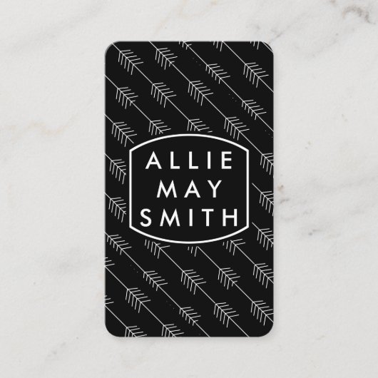 白い矢印 名刺 (正面)