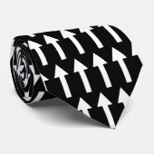 白い矢印 – 黒 ネクタイ (ロール)