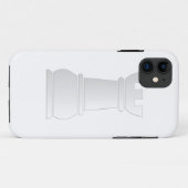 白い石の駒 Case-Mate iPhoneケース (裏面(横))