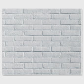 白い石壁れんが模様 ラッピングペーパー (フラット)