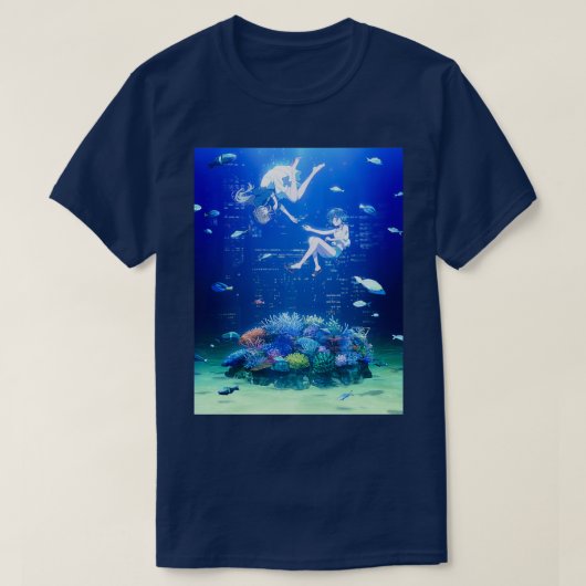 白い砂のアクアトペ Tシャツ (デザイン正面)