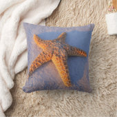白い砂のヒトデ クッション (ブランケット)