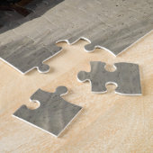 白い砂のビーチおよび傘 ジグソーパズル (側面)