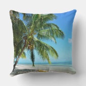 白い砂のビーチの装飾用クッションの黄色いカヤック クッション (裏面)