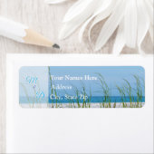 白い砂のラベルの海の麦のライン ラベル (インサイチュ)