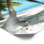 白い砂の上に黄色のカヤックビーチ写真プリント フォトプリント            (角)