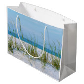 白い砂の中の海の麦のライン ラージペーパーバッグ (裏面アングル)