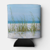 白い砂の中の海の麦のライン 缶クーラー (裏面)