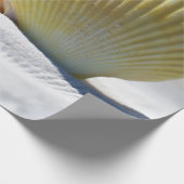 白い砂の貝殻 ラッピングペーパー (角)