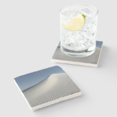 白い砂 ストーンコースター (横)