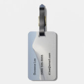 白い砂 ラゲッジタグ (裏面縦)