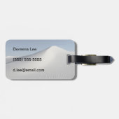 白い砂 ラゲッジタグ (裏面横)