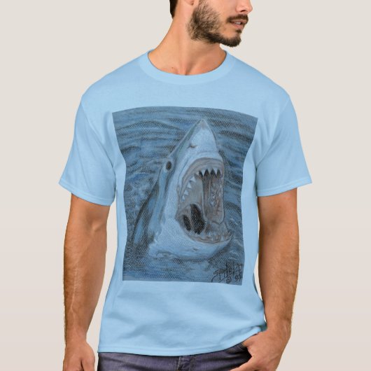 白い破ること Tシャツ (正面)