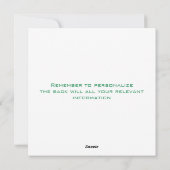 白い禅クリスマスツリー シーズンカード (裏面)